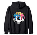 Colorful Soccer Accessories Drip Vibe Hoodie - Minimalist Print Unisex