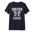 Soccer Nana Coquette Bow Proud Soccer T-Shirt - Unique Graphic for Adults