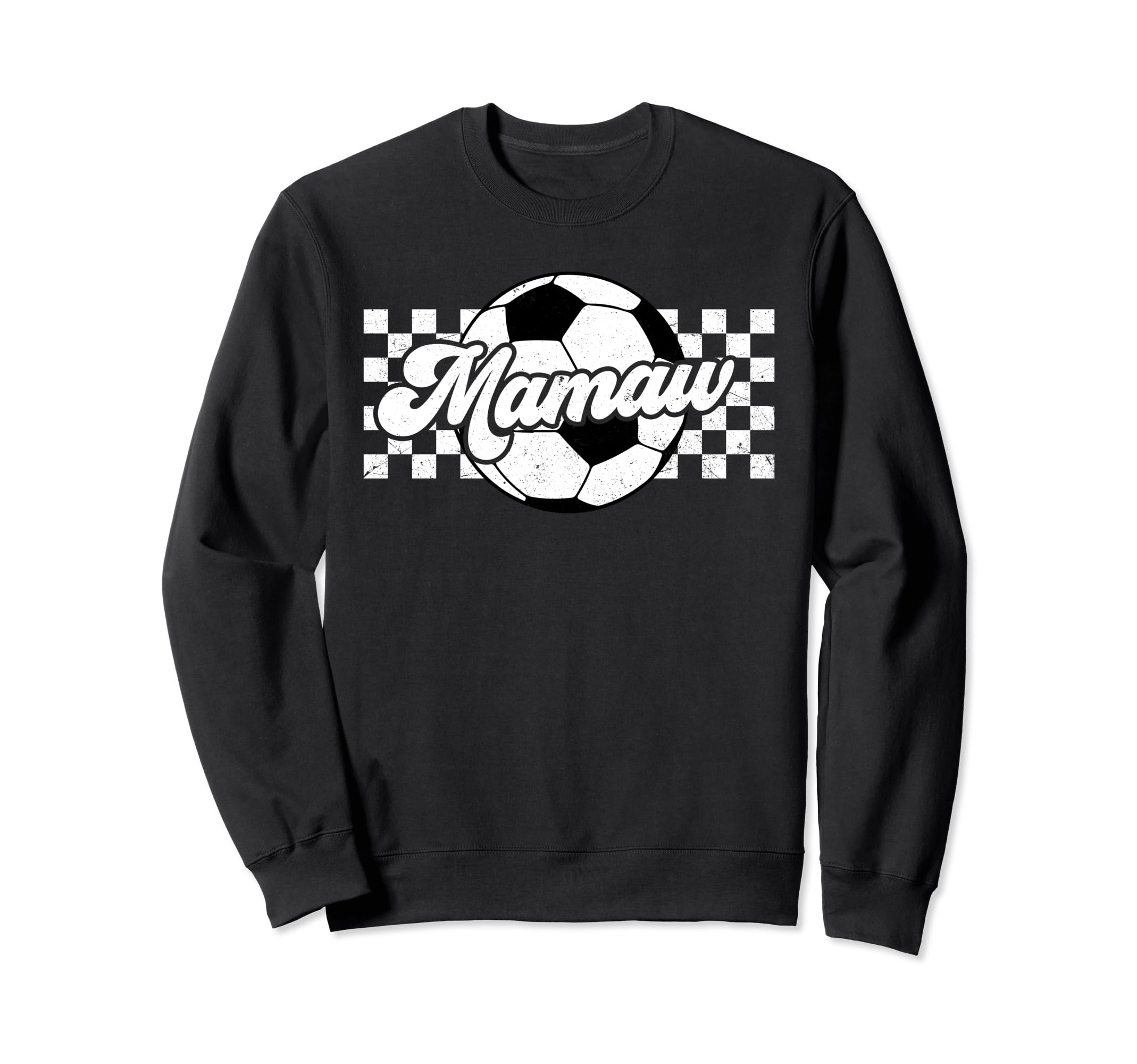 Soccer Mamaw Sport Lover Family Sweatshirt - Minimalist Print for Adults