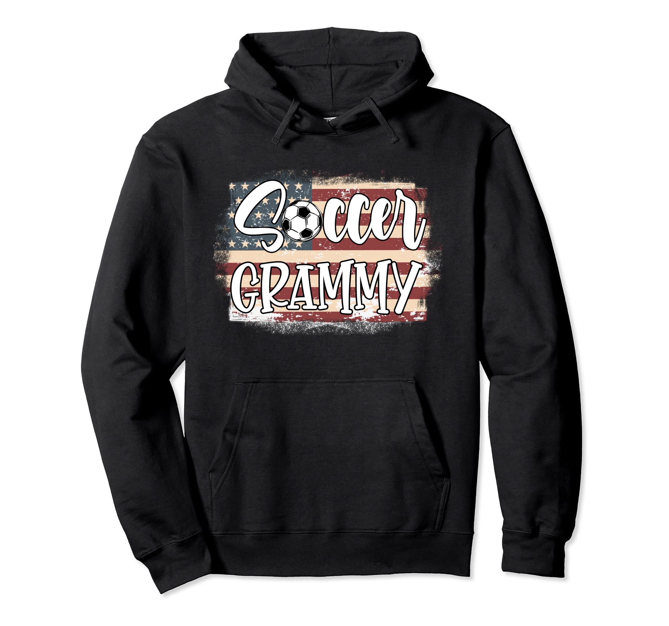 American Flag Soccer Grammy Hoodie - Trendy Graphic Unisex