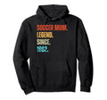 Soccer Mom Legend Since 1982 Hoodie - Fun Novelty Design for Adults