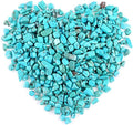 WAYBER 1 Lb/460g Green Turquoise Decorative Stones Irregular Aquarium Pebbles Crystal Rocks Quartz Gravels for Fish Turtle Tank/Succulent Plants/Air Plants Decoration (Fill 1 Cup)