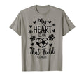 My Heart Is That Field Soccer Lita T-Shirt - Minimalist Print Unisex