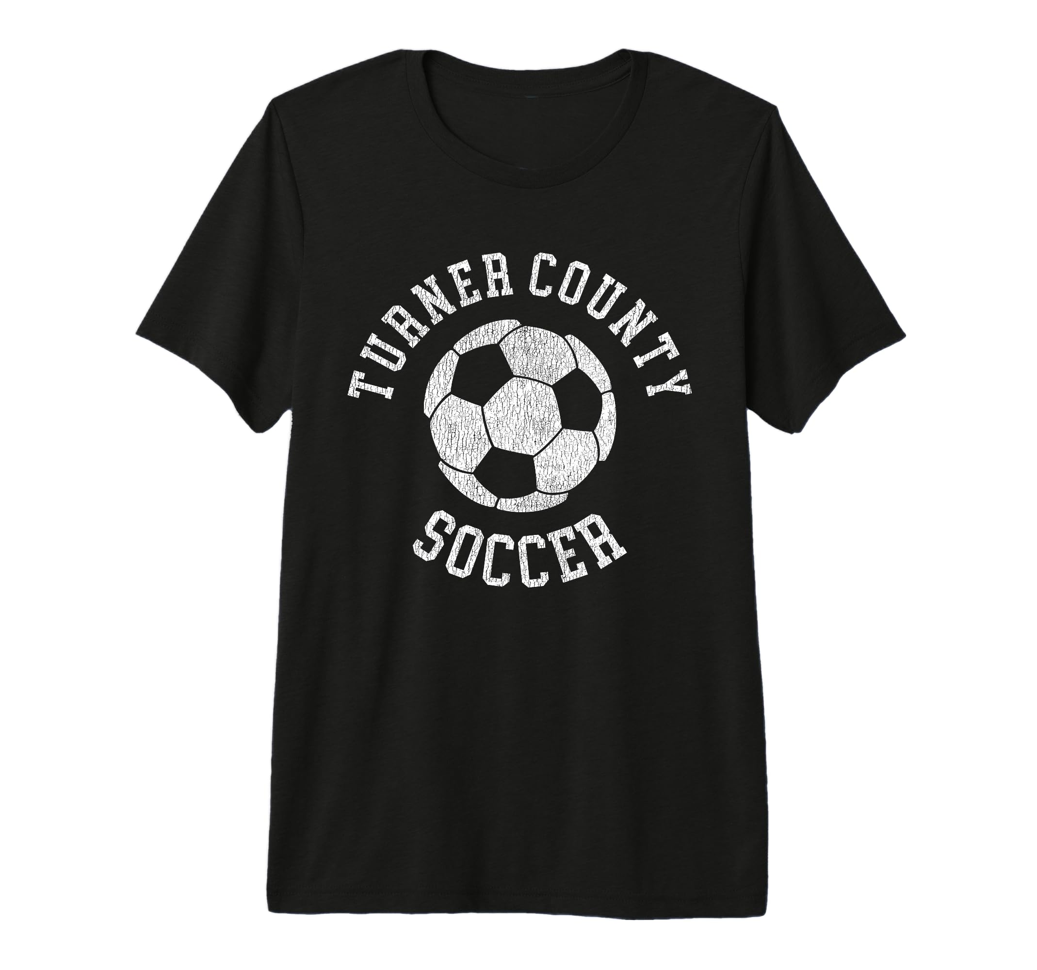 Turner County Soccer Distressed 90S T-Shirt - Streetwear Style for Adults