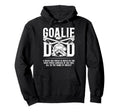 Hockey Goalie Dad Hockey Keeper Dad Hoodie - Minimalist Print Unisex
