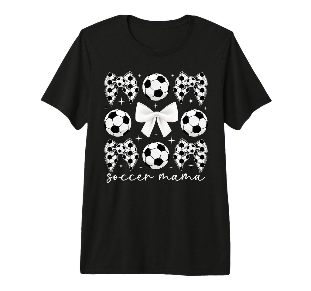 Soccer Mama Coquette Soccer Mom Soccer T-Shirt - Unique Graphic for Adults