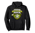 Soccer Papa Funny Proud Game Day Hoodie - Fun Novelty Design for Adults