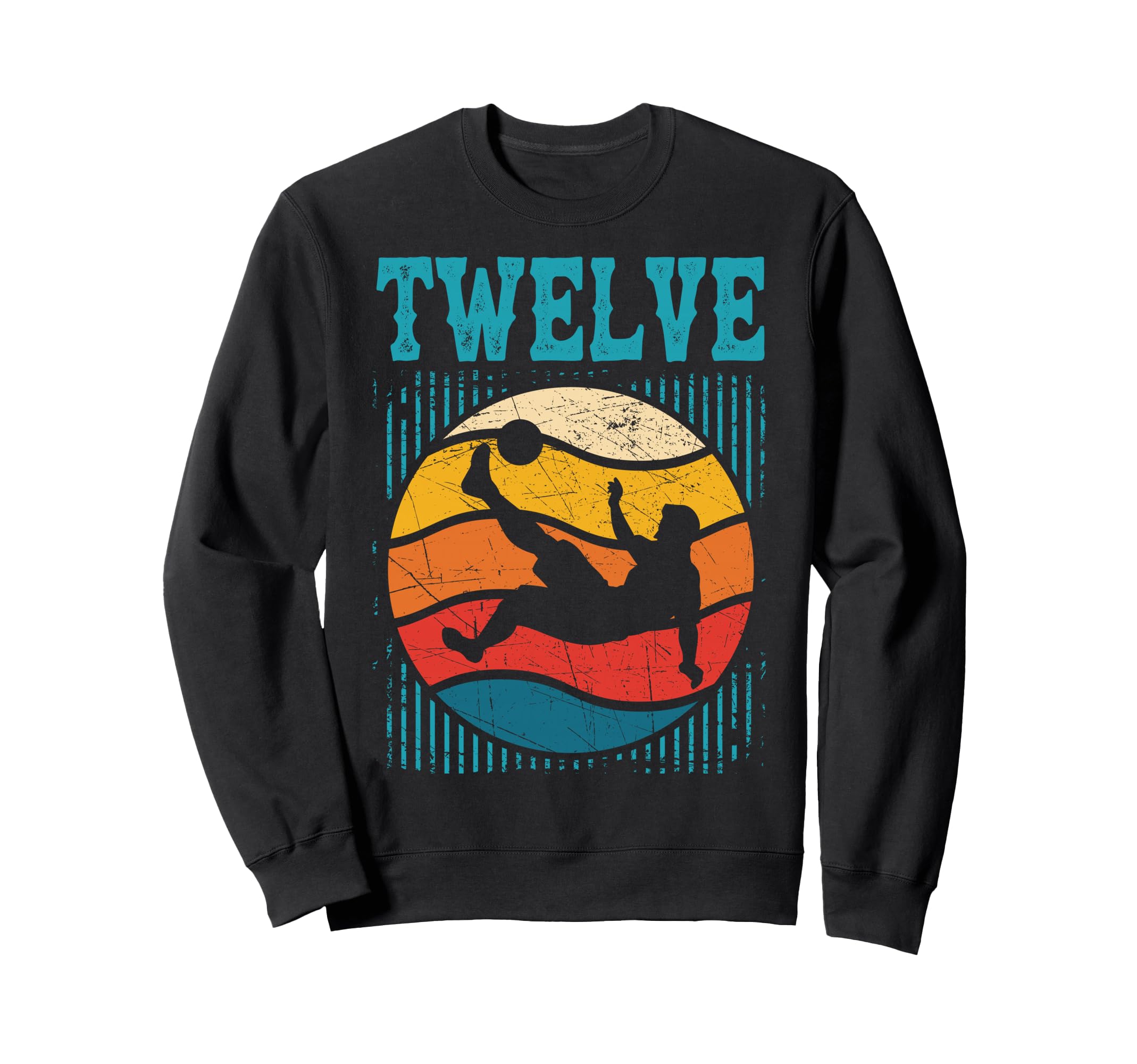 12Th Birthday Soccer 12 Years Old Sweatshirt - Minimalist Print Men Women