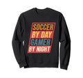 Soccer Day Gamer Night Soccer Goal Sweatshirt - Graphic Print Men Women