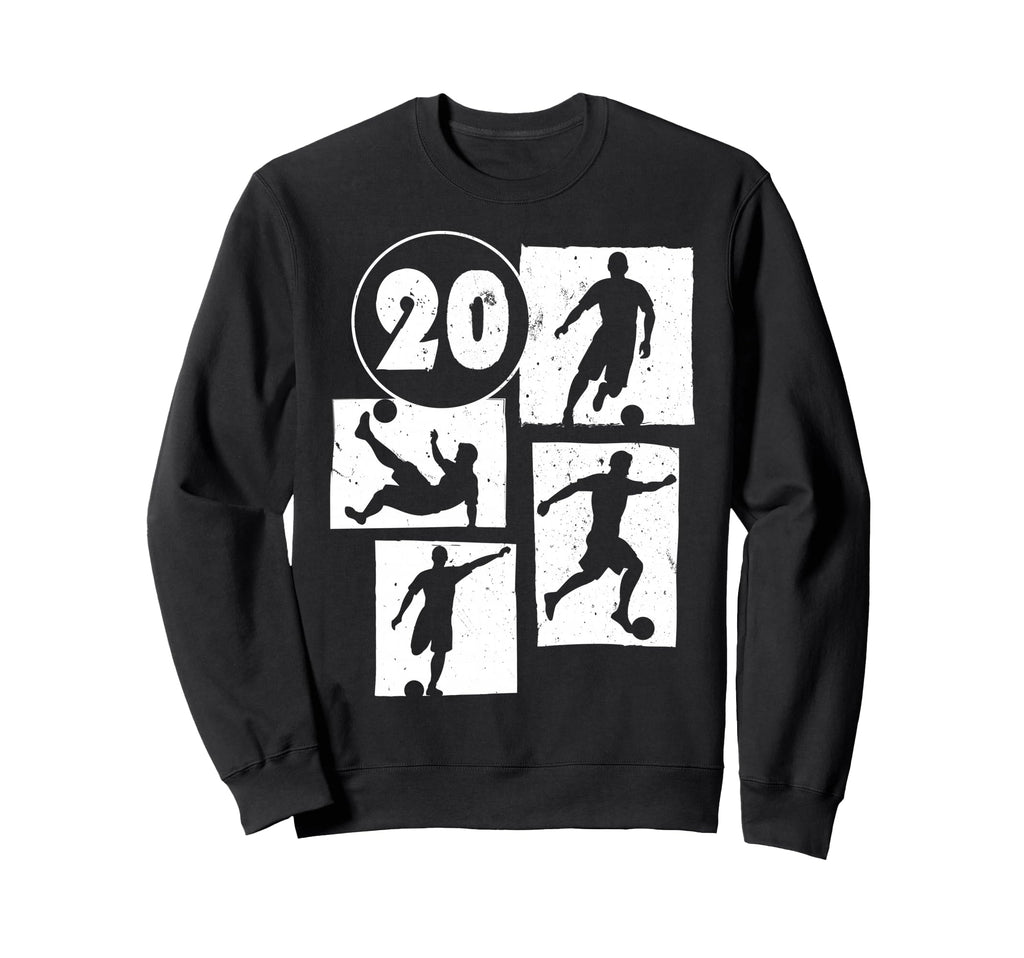 20Th Birthday Soccer Player Sweatshirt - Custom Art Print Men Women