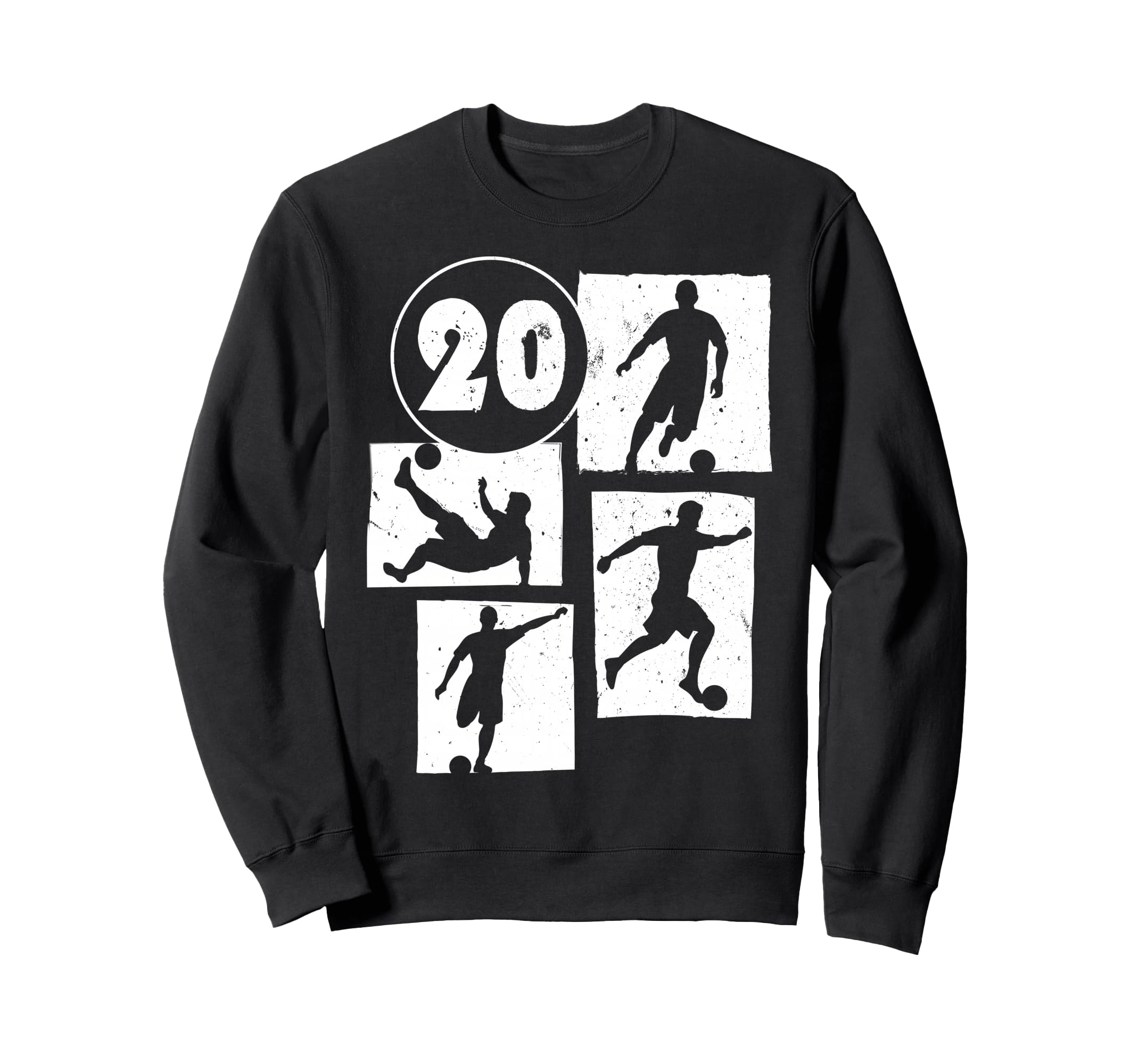 20Th Birthday Soccer Player Sweatshirt - Custom Art Print Men Women