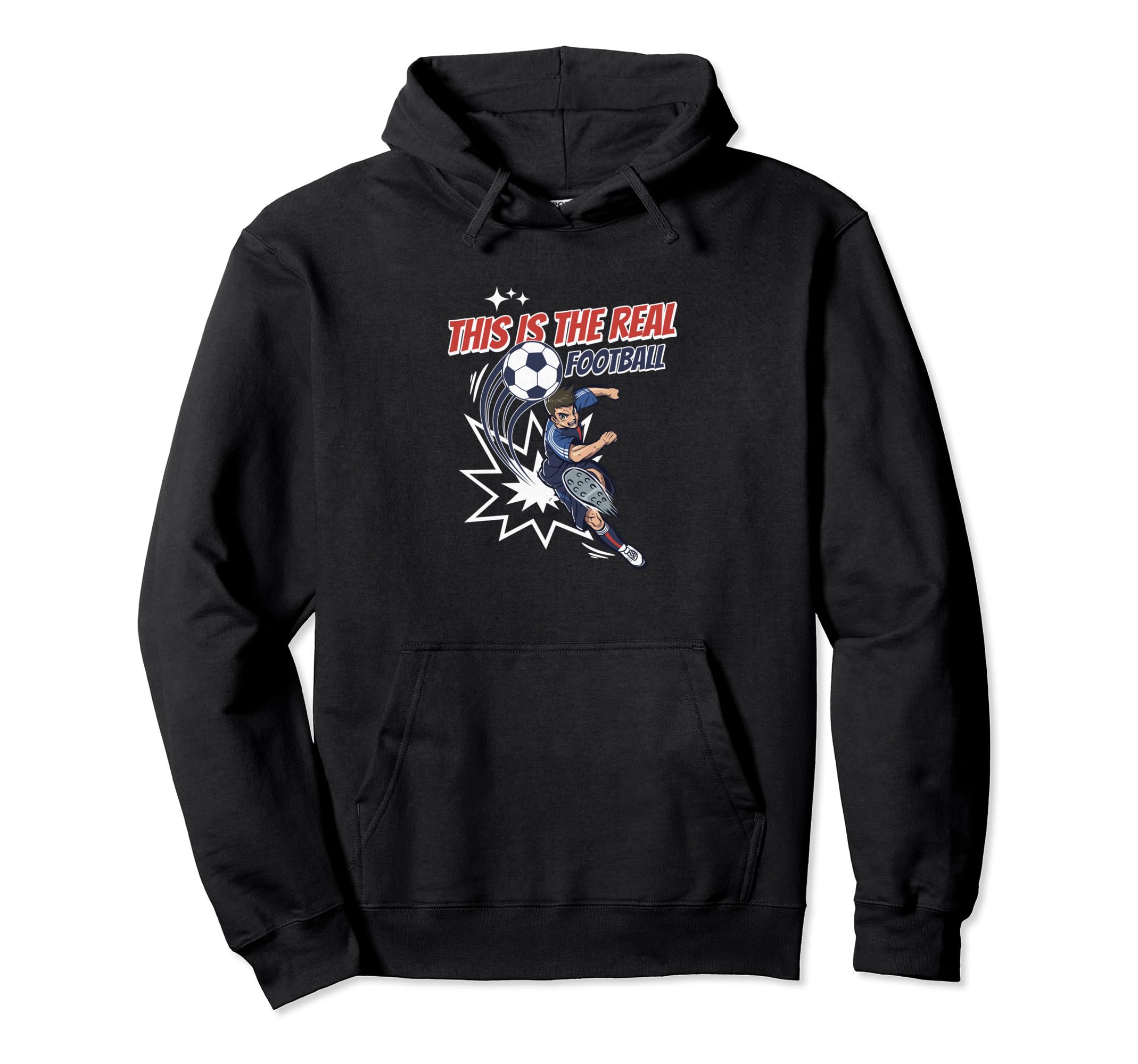 This Is Real Football Soccer Love Hoodie - Novelty Apparel for Adults