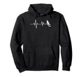 Soccer Heartbeat Ecg Football Hoodie - Custom Art Print Unisex