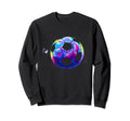 Tie Dye Soccer Ball Colorful Soccer Sweatshirt - Trendy Graphic Unisex