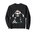 Baseball Soccer Player Sweatshirt - Fun Novelty Design for Adults