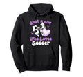 Just Who Loves Soccer Matching Soccer Hoodie - Aesthetic Graphic Unisex