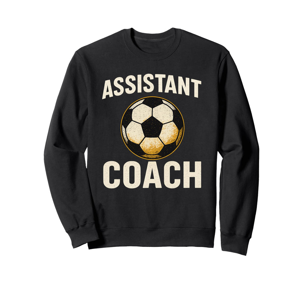 Assistant Soccer Coach Distressed Sweatshirt - Unique Graphic for Adults
