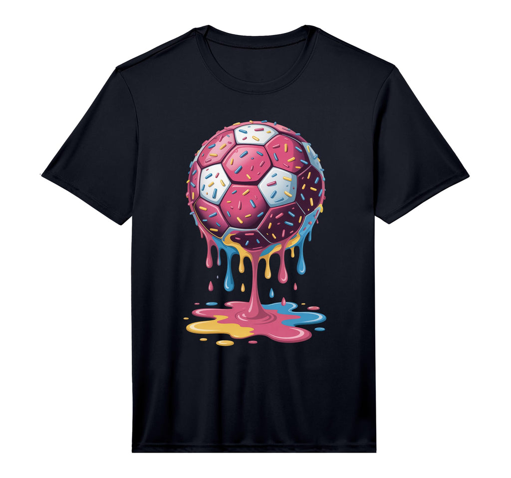 Soccer Ball Drip Ice Cream Drip Game T-Shirt - Unique Graphic Men Women