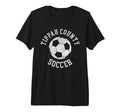 Tippah County Soccer Distressed 90S Tri T-Shirt - Trendy Graphic Men Women