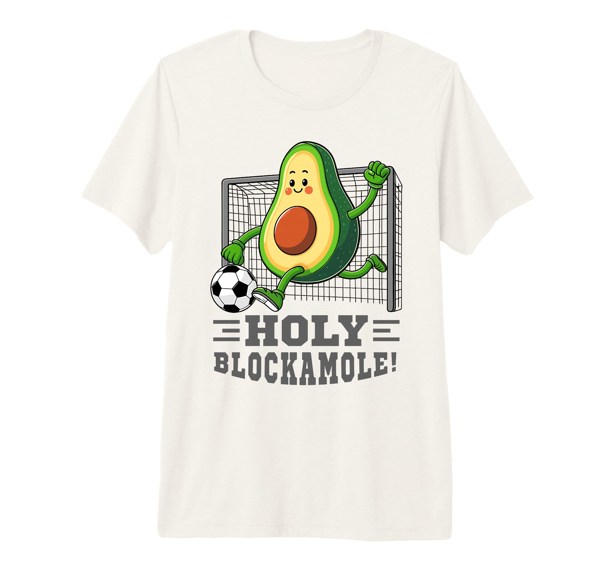 Holy Blockamole Soccer Player T-Shirt - Fun Novelty Design for Adults