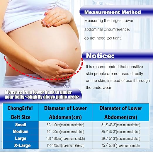 ChongErfei Maternity Belt, Pregnancy 3 in 1 Support Belt for Back/Pelvic/Hip Pain, Maternity Band Belly Support for Pregnancy Belly Support Band (M: Fit Ab 35.5"-47.3", Beige)