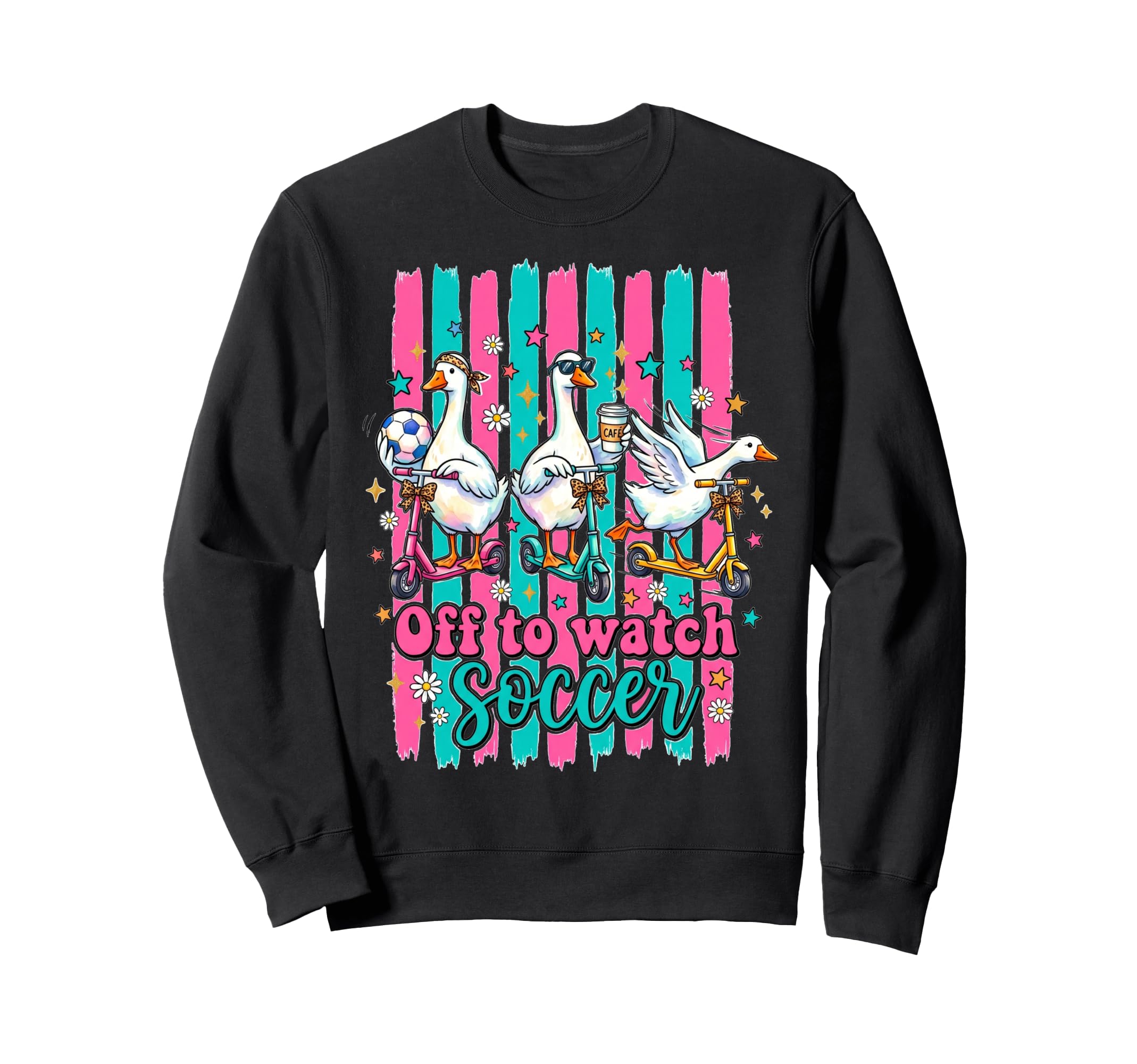 Off To Watch Soccer Silly Goose Sweatshirt - Streetwear Style for Adults