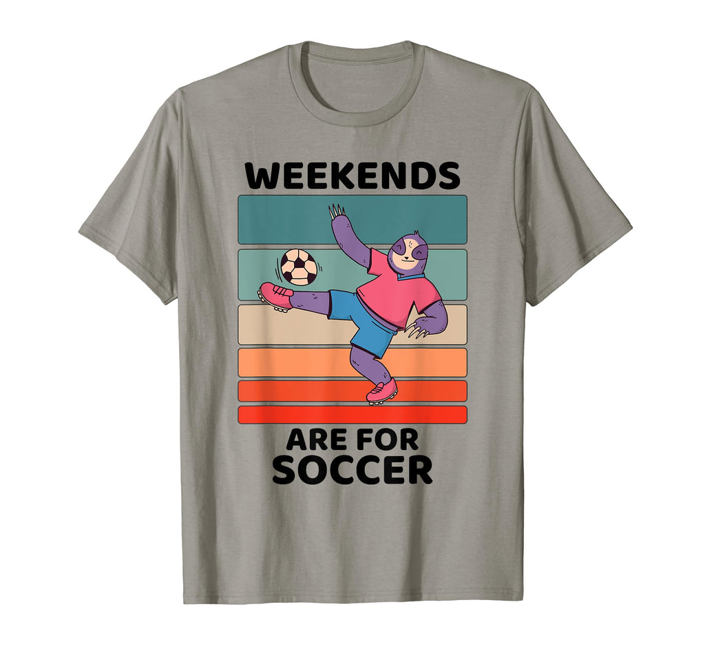 Sloth Lover Weekends Are Soccer Lover T-Shirt - Unique Graphic for Adults