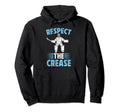 Respect Crease Ice Hockey Goalkeeper Hoodie - Fun Novelty Design Unisex
