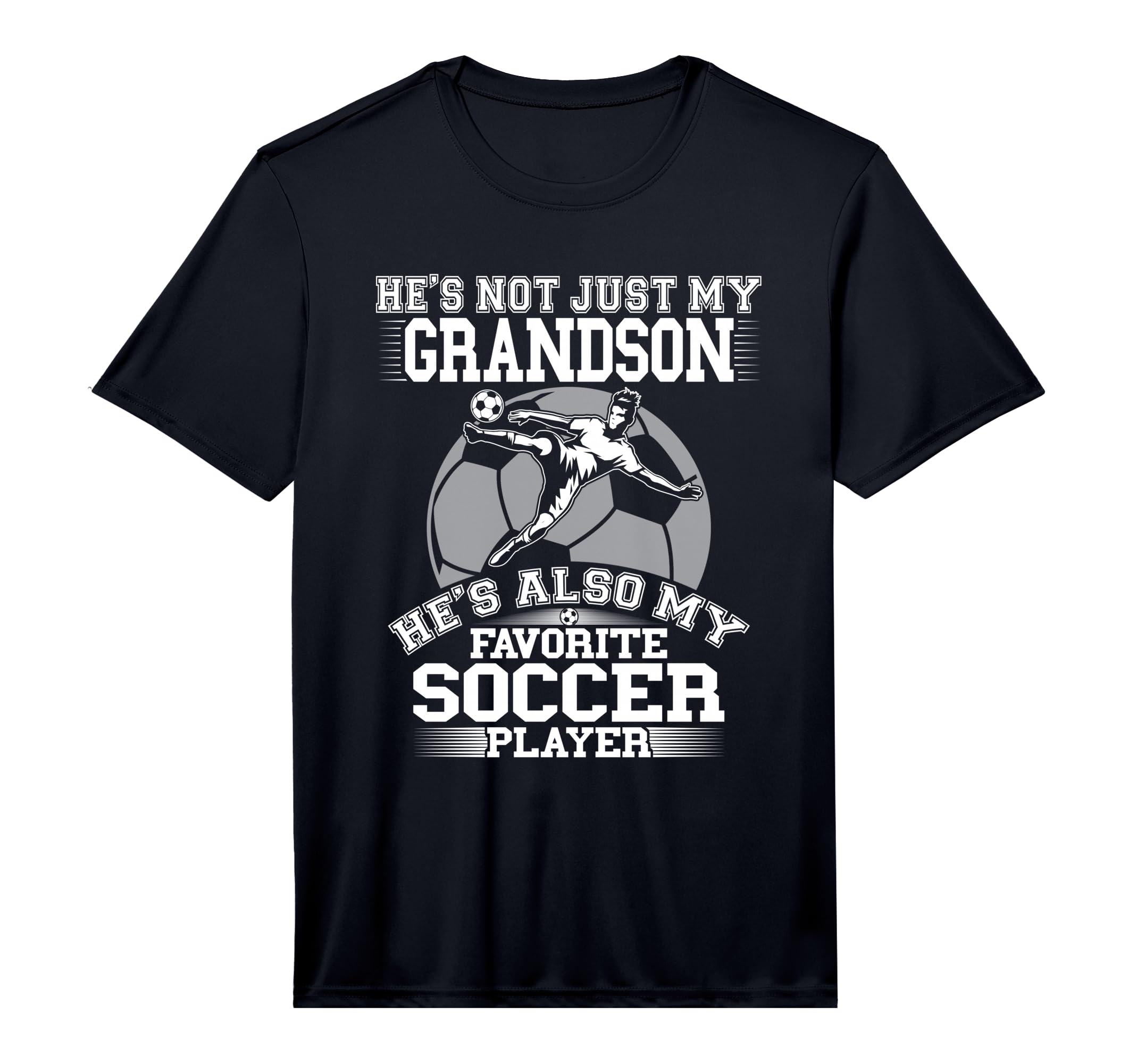 Mens My Grandson Is My Favorite Soccer T-Shirt - Unique Graphic for Adults