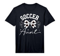 Mens Soccer Aunt Coquette Soccer Player T-Shirt - Aesthetic Graphic Unisex