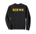 Senior 2025 High School College Soccer Sweatshirt - Graphic Print Unisex