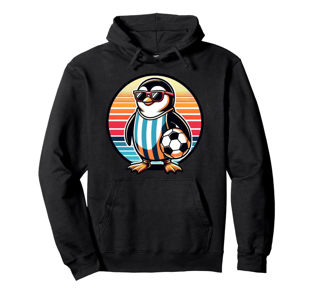 Funny Bird Soccer Champion Penguin Fan Hoodie - Trendy Graphic Men Women