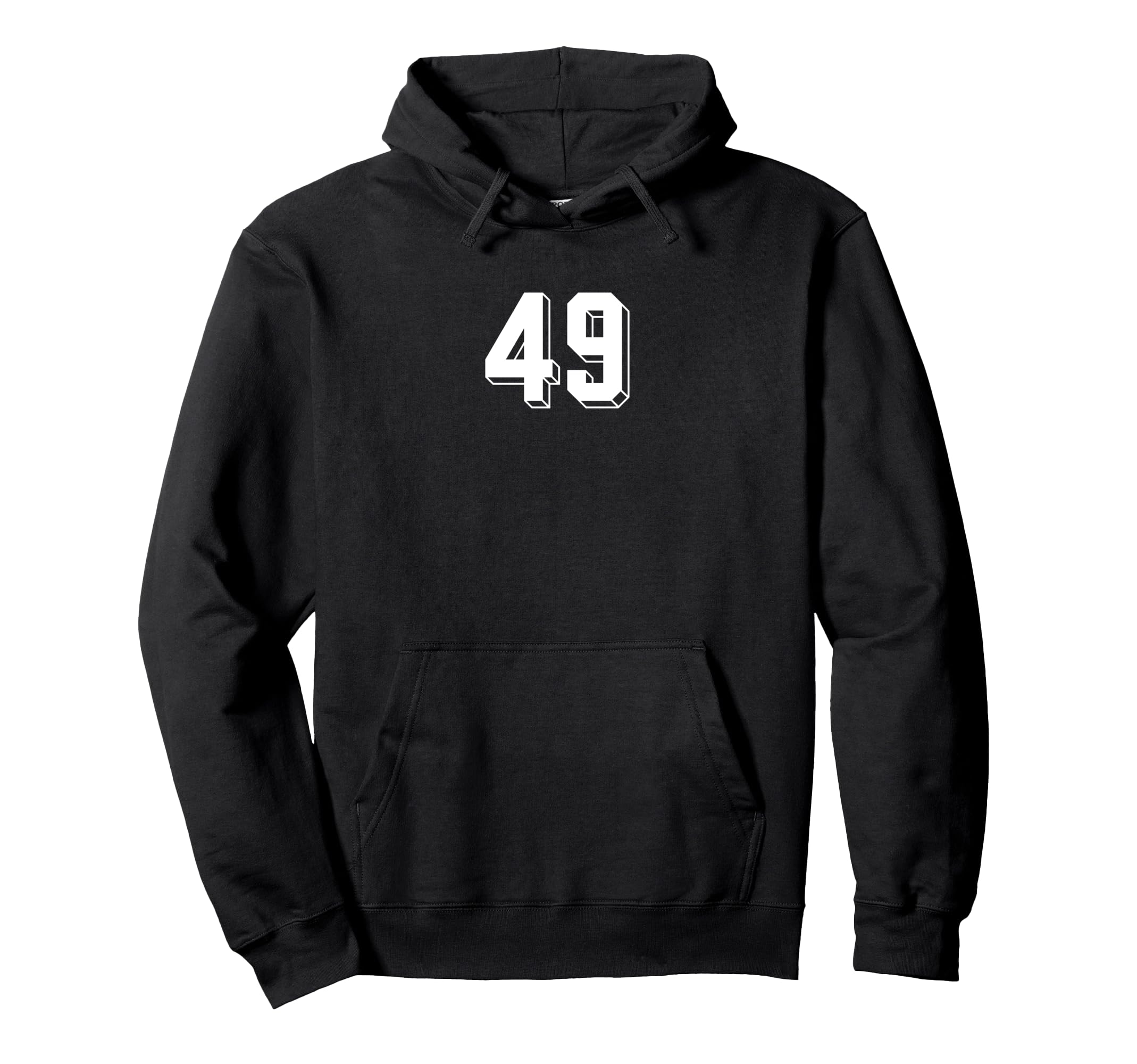 Number 49 80S 90S Soccer Team Jersey Hoodie - Minimalist Print Men Women