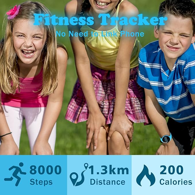 Kids Watches for Girls Boys Digital Sport Watch with Step Counter Pedometer Vibration Alarm Clock, No App Waterproof Fitness Tracker Kids Watch Boys Girls Teens Students Ages 5-16