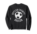 Butler County Soccer Distressed 90S Sweatshirt - Novelty Apparel Unisex