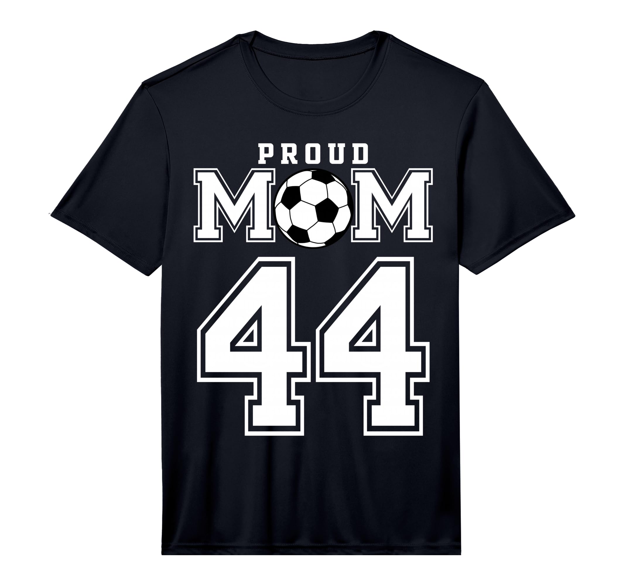 Number 44 Custom Proud Soccer Futbol T-Shirt - Unique Graphic for Adults