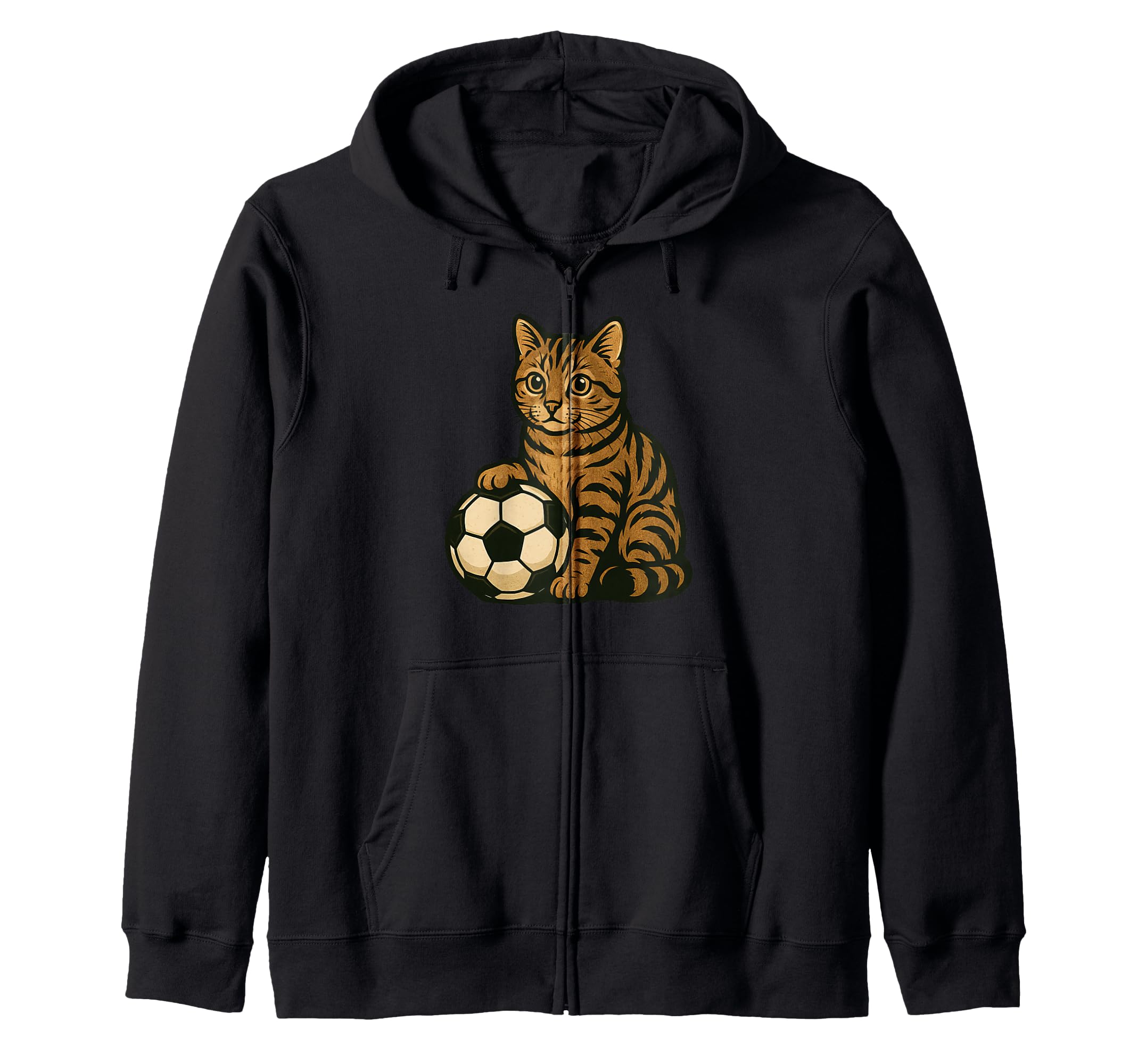 Cat Soccer Cats Sweatshirt - Custom Art Print for Adults