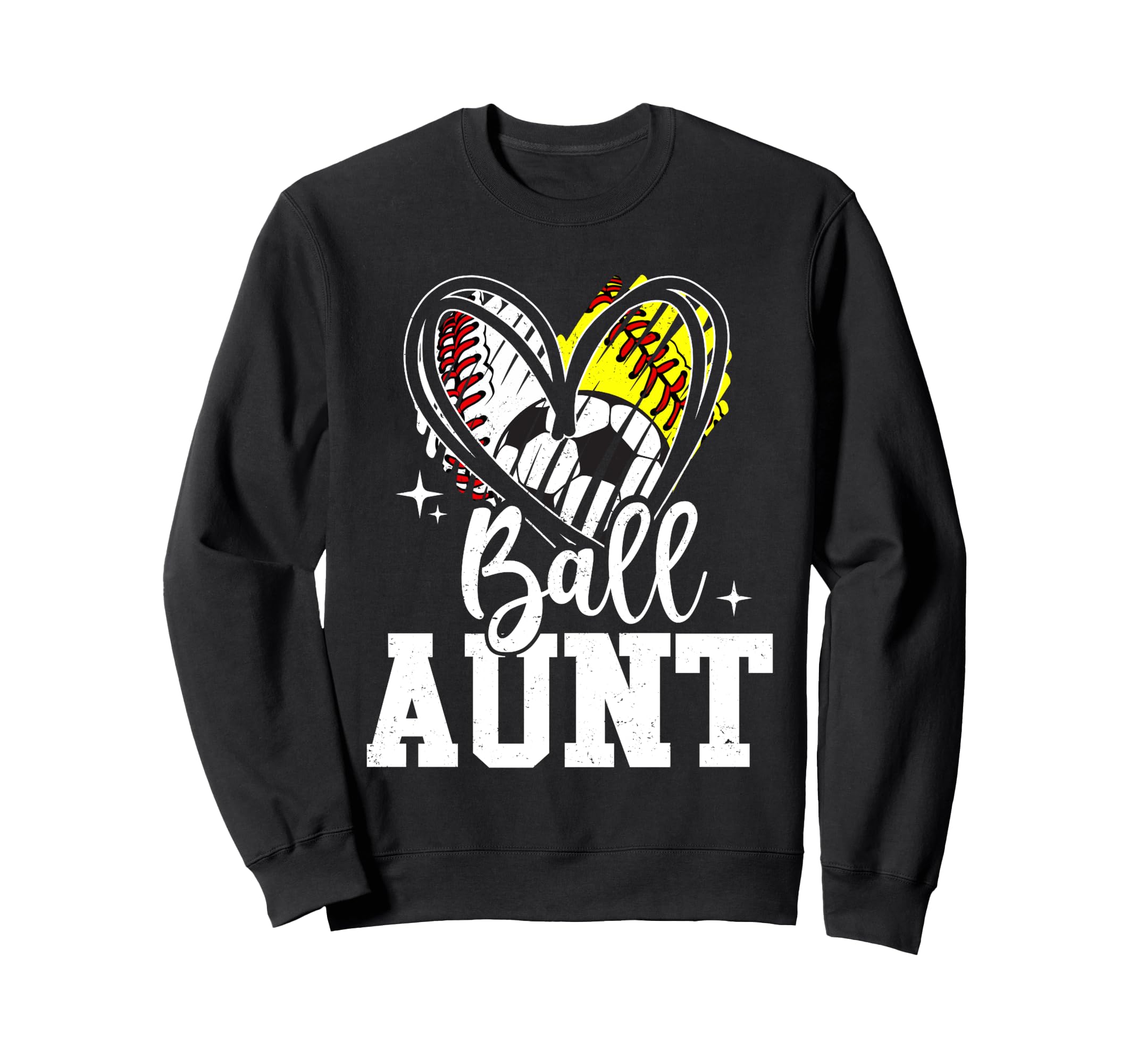 Ball Aunt Baseball Softball Sweatshirt - Casual Everyday Wear Men Women