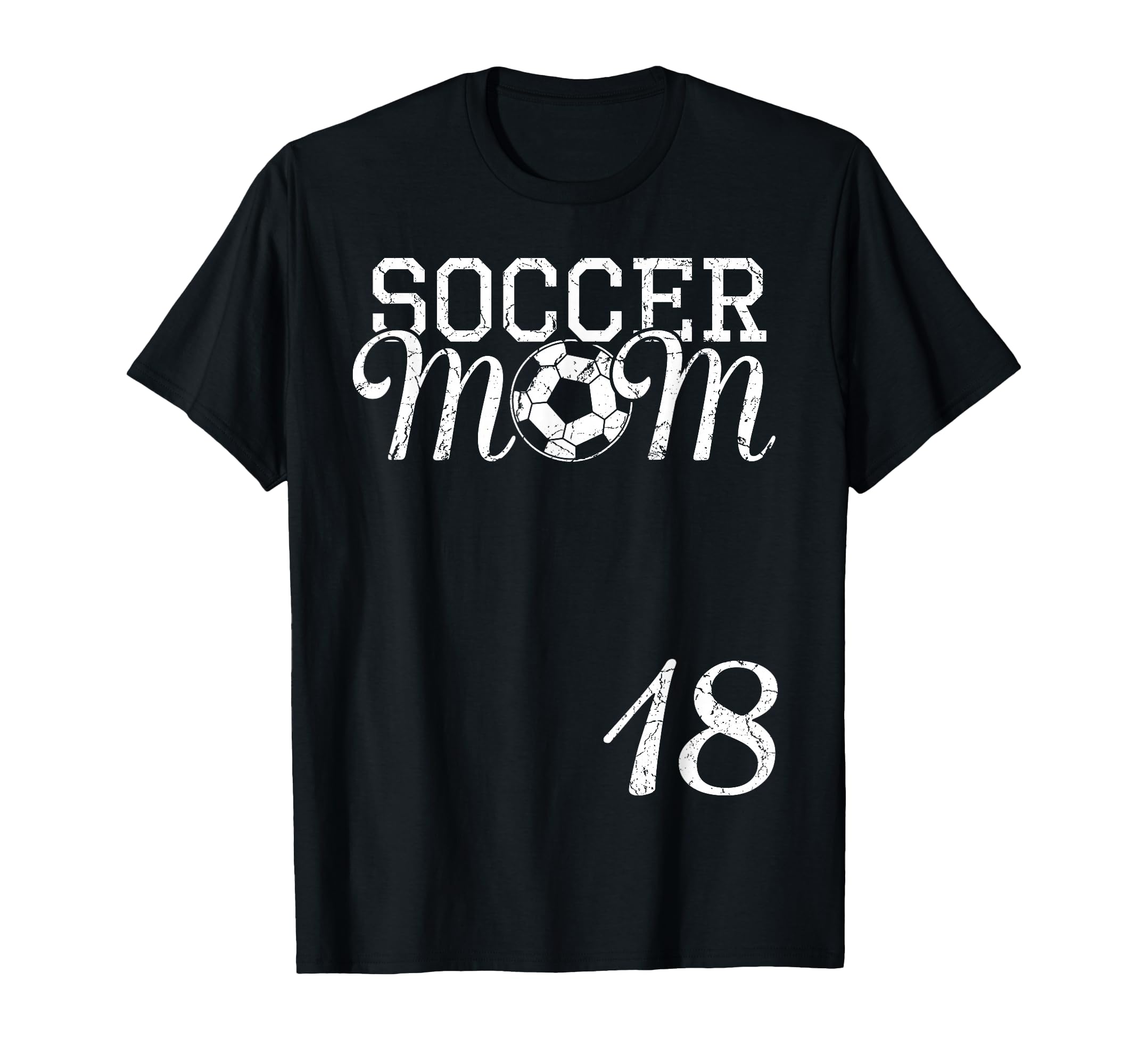 Soccer Mom Jersey Number 18 Favorite T-Shirt - Custom Art Print Unisex