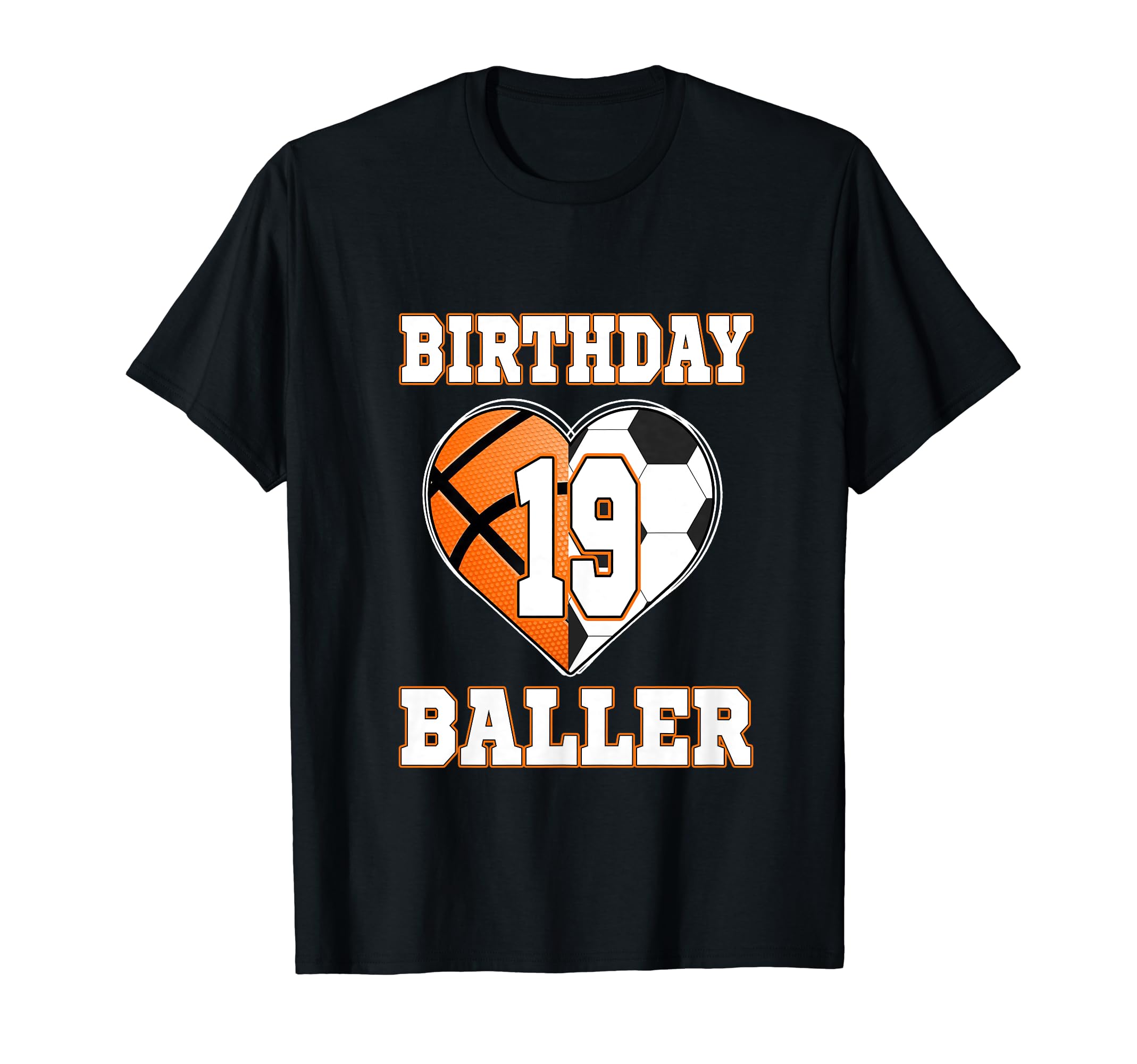 19Th Birthday Baller 19 Year Old T-Shirt - Aesthetic Graphic Men Women