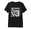 3Rd Birthday Soccer Party 3 Year Old T-Shirt - Aesthetic Graphic Unisex