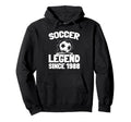 Birthday Soccer Sports Player Team Born Hoodie - Fun Novelty Design Unisex