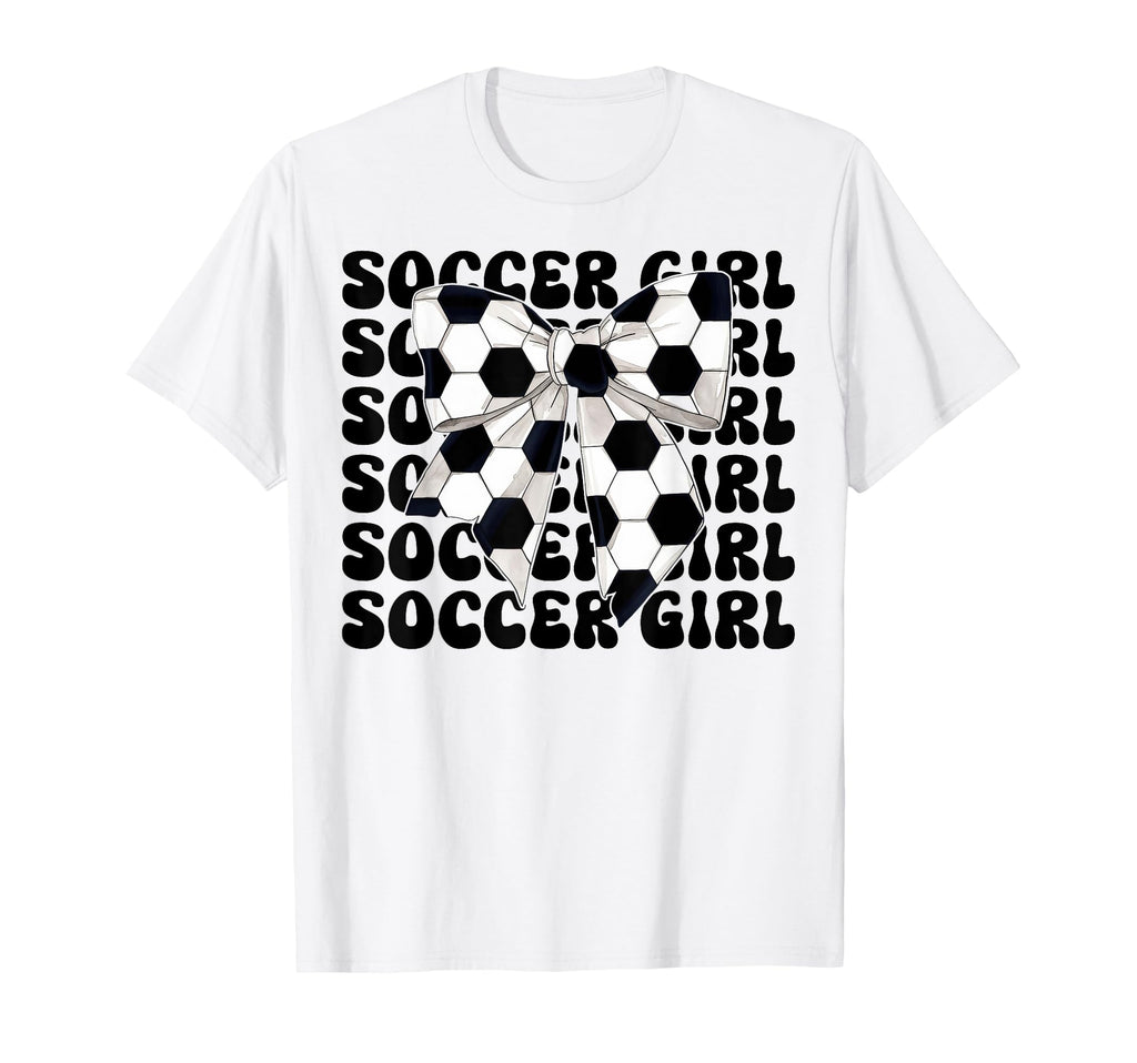 Womens Coquette Bow Soccer Player Hoodie - Aesthetic Graphic Men Women