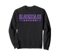 Hawaii Soccer Purple Text Sweatshirt - Streetwear Style Unisex