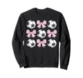 Soccer Coquette Bow Soccer Sweatshirt - Aesthetic Graphic for Adults