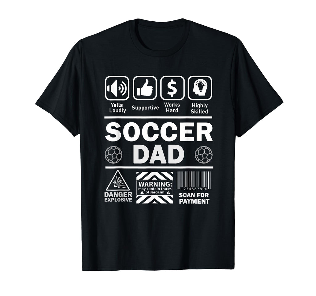 Soccer Dad Funny Contents Sports Father T-Shirt - Aesthetic Graphic Unisex