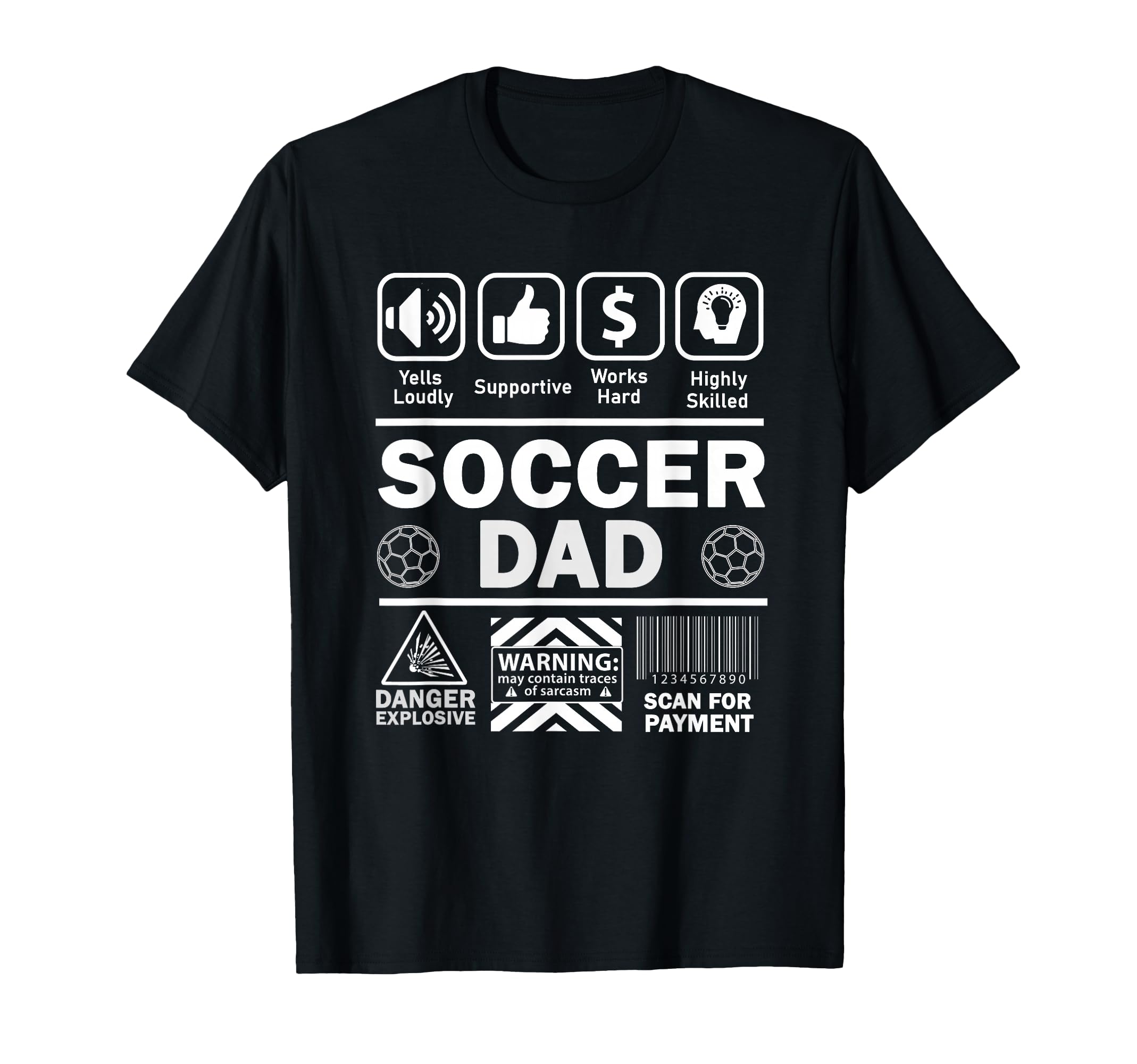 Soccer Dad Funny Contents Sports Father T-Shirt - Aesthetic Graphic Unisex