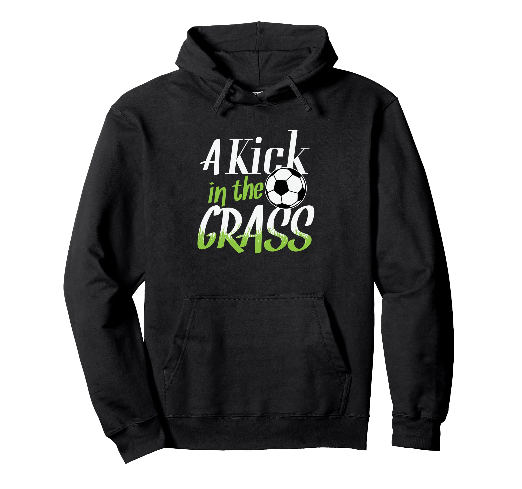 Soccer Goal Kick Kick Grass Hoodie - Novelty Apparel Men Women