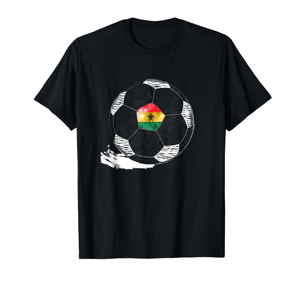 Soccer Ghana Flag Ghanaian Pride T-Shirt - Unique Graphic Men Women