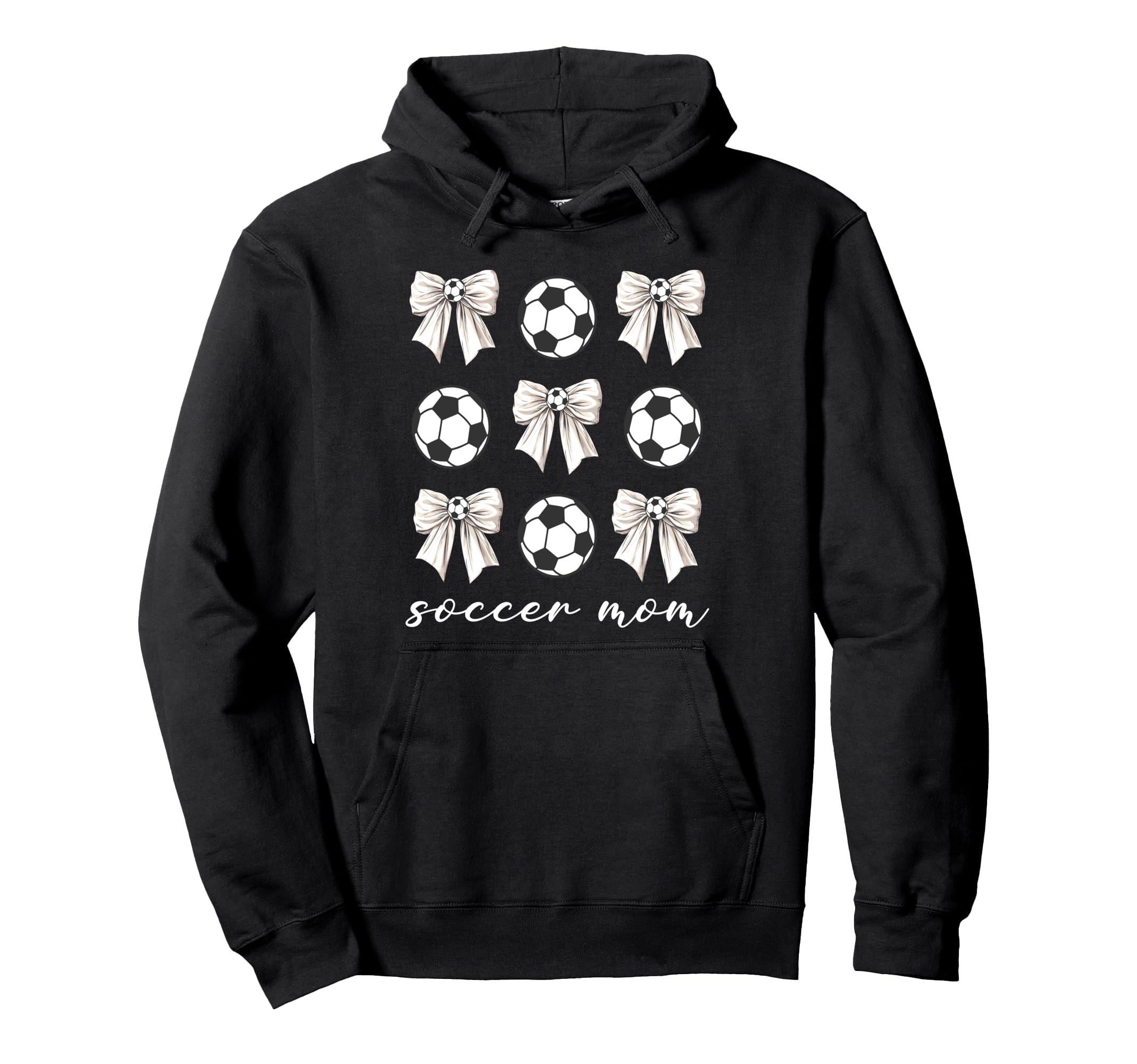 Soccer Mom Coquette Bow Soccer Lovers Hoodie - Streetwear Style Men Women